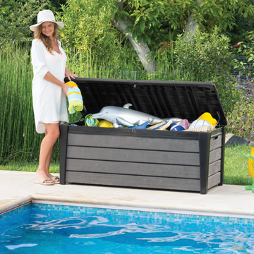 Keter Brushwood 454 Litre Storage Box in Espresso