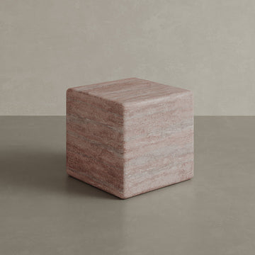 Cerazo Travertine Coffee Table, Red