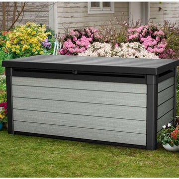 Keter Denali 757 Litre Duotech Garden Box in Anthracite & Grey