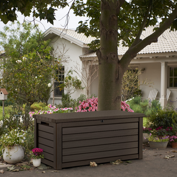 Keter Hingham Storage Box in Dark Brown