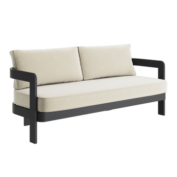N3 Kohl Three Seater Sofa Pearl Herringbone